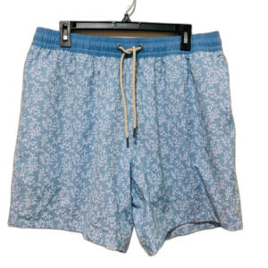 Fair Harbor Blue Coral Print Men's Swim Shorts size xxl